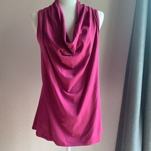 Organic cotton drape neck tunic tank